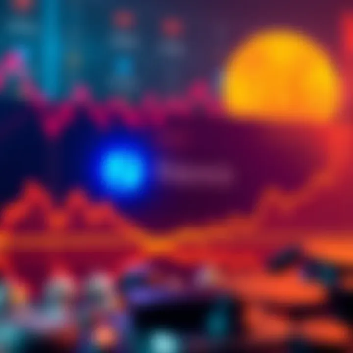 A graph showing the stagnant value of the Nexo token over the year with a backdrop of increasing Bitcoin prices.