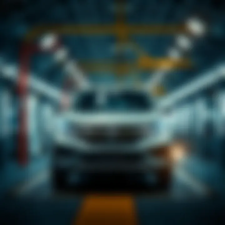 A new generation CR-V vehicle in a factory setting ready for production