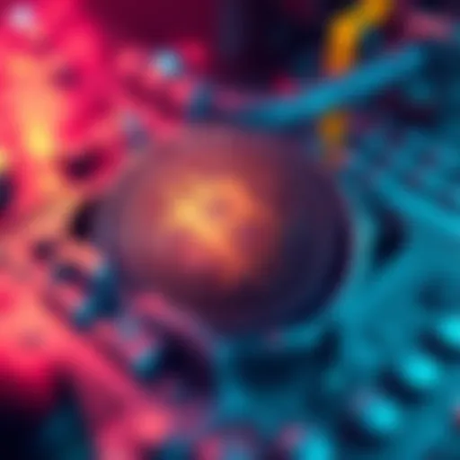 A graphic representation of a Bitcoin mining pool with a focus on 0% fees and transparency features like Glass Ledger.