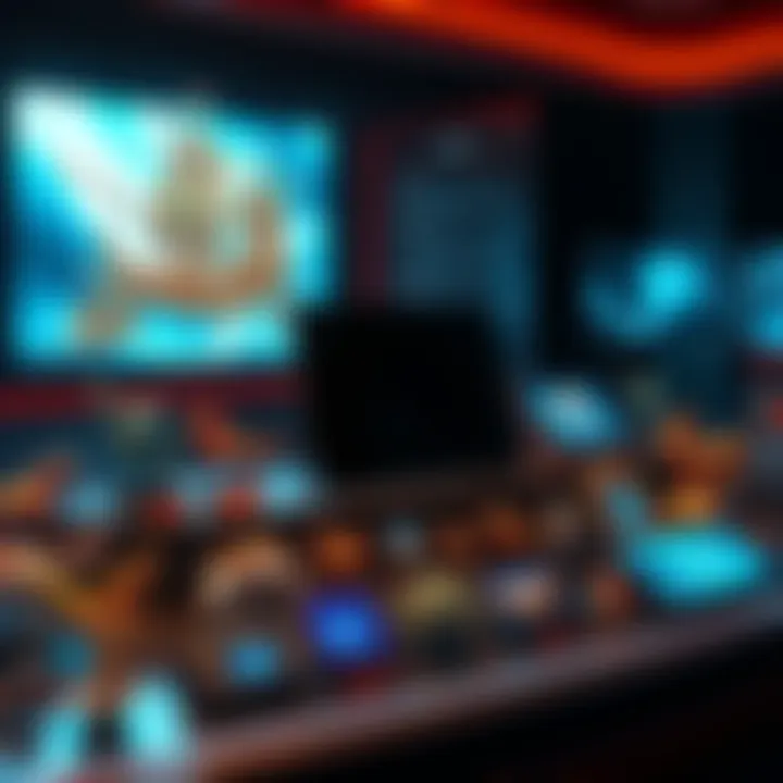 NFT Artwork Display A collection of unique NFTs displayed on a virtual platform, with one screen highlighting no sales