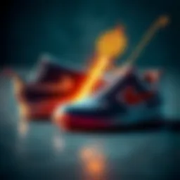 A comparison of Nike shoes and Bitcoin symbol, showing the investment growth of each since 2013.