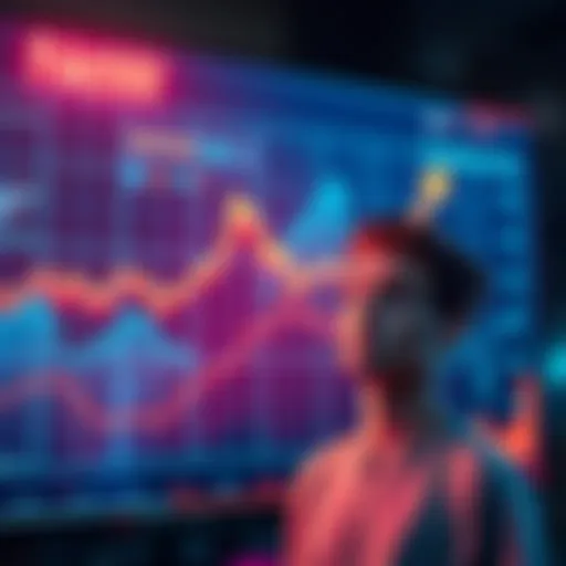 A graph showing a sharp decline in node bonus values with a confused person looking at it.