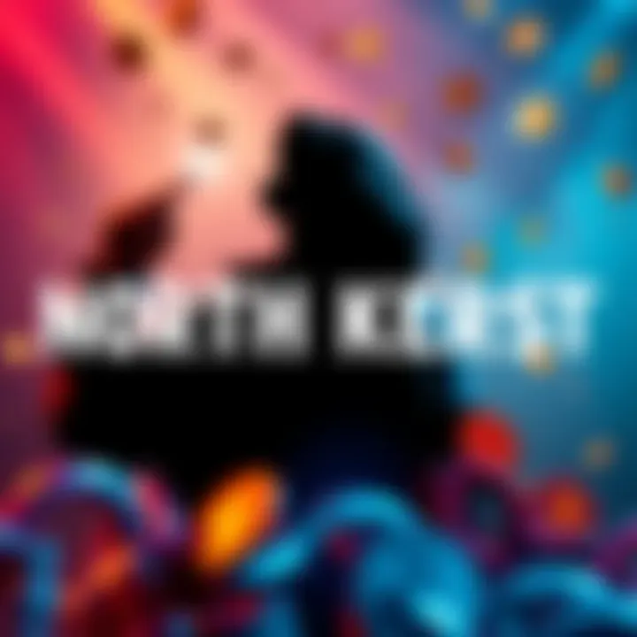 Visual representation of North Korea's cryptocurrency theft, showing a hacker silhouette with digital currency symbols, emphasizing the impact on decentralized finance, including broken chains and fal...