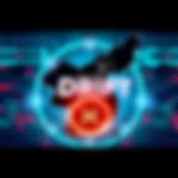 A representation of a cyberattack with a map of North Korea and digital symbols over Drift's logo