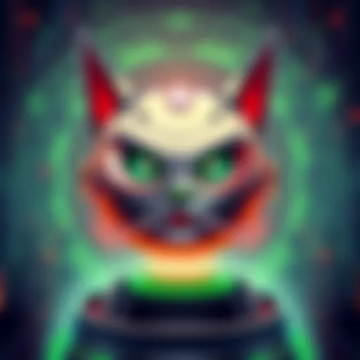 An illustration showing Nvidia's logo alongside a digital representation of the AI agent Nemoclaw, with tech symbols in the background.