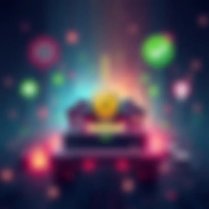 A digital illustration of Nvidia's NemoClaw platform showcasing enterprise AI agents with security icons and open-source symbols.