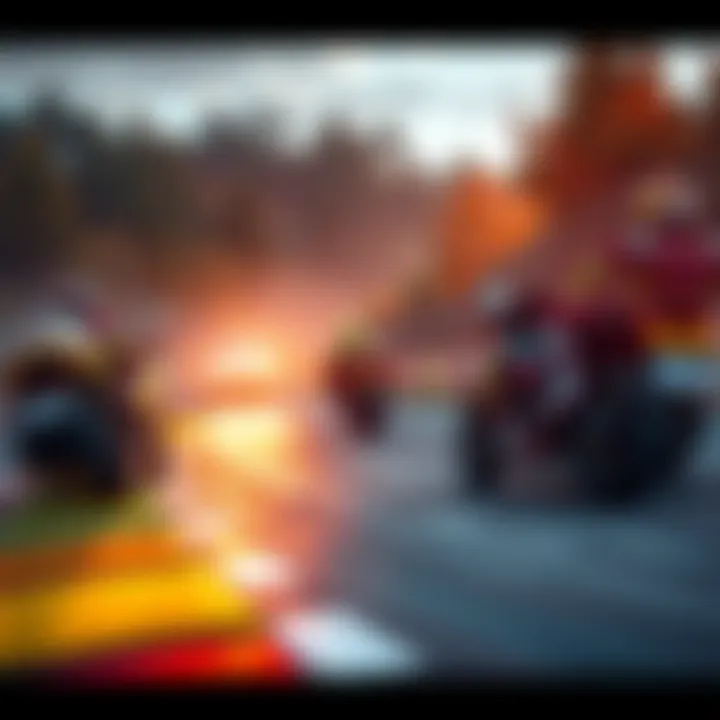 Exciting Online Race at Okuibuki Racers participating in an exciting online race on a scenic 13km circuit with diverse terrains in FH6