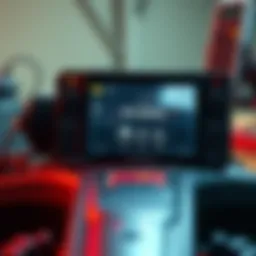 A repurposed Bobcat device showing Armbian interface and features on screen