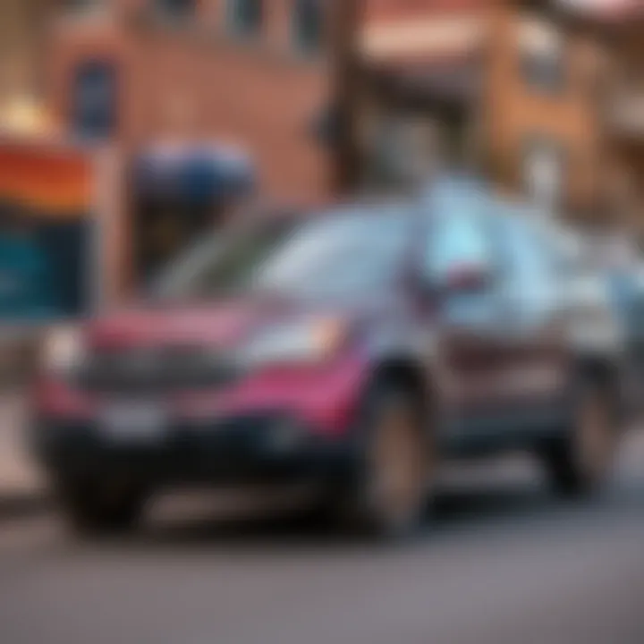 A 2007 Honda CR-V with high mileage parked on a street, showing signs of wear and tear, reflecting the owner's dilemma about repairs and emotional attachment.