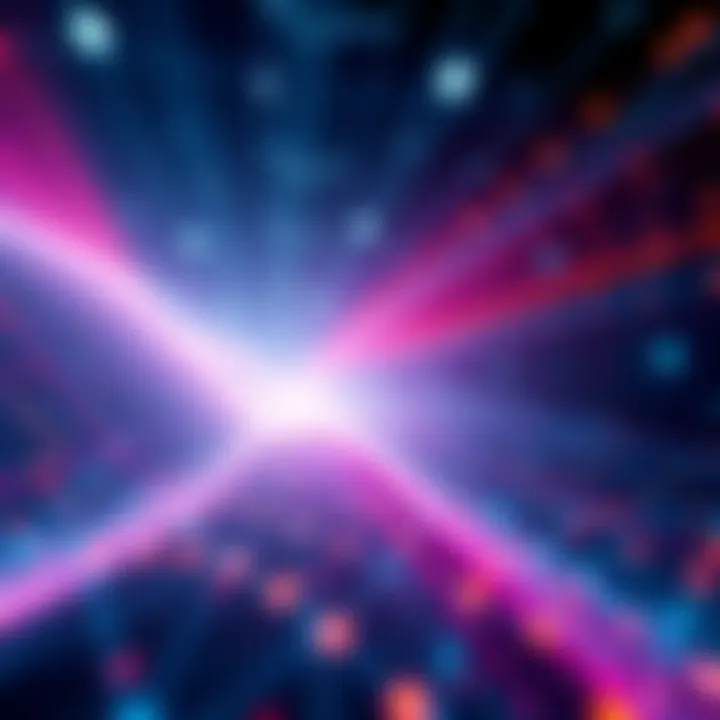 A visual representation of digital transaction confirmations over time, showing older transactions being validated in a network environment.