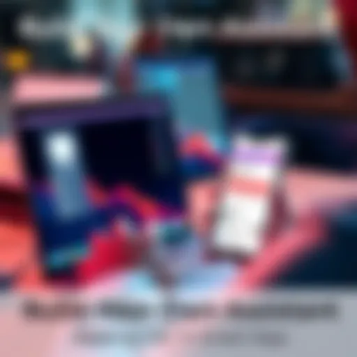 A person using the Omni app on a MacBook and iPhone showing task management features.