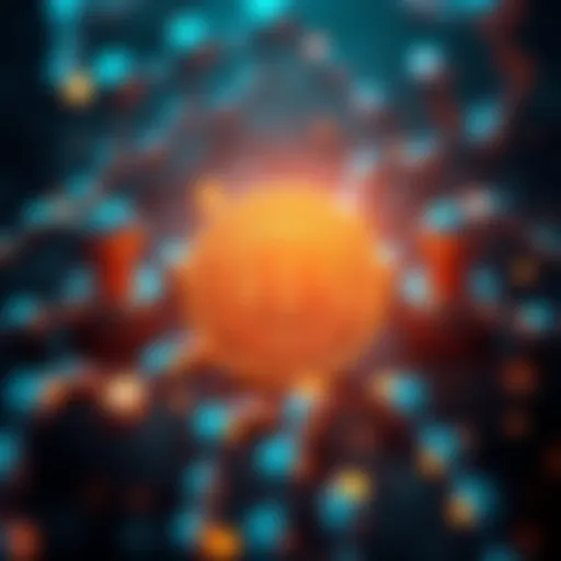 A visual representation of on-chain event modeling with symbols for trust and irreversible events like death or key loss.