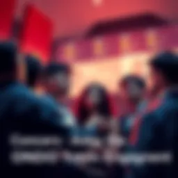 A worried group of people discussing the ONDO token's lack of utility and governance issues.