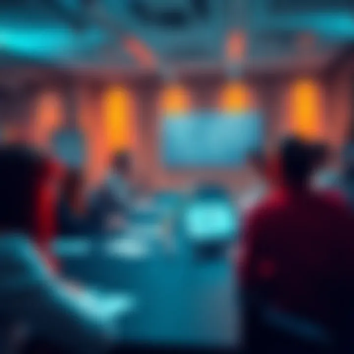 Participants discussing projects at the Open Source Committee meeting held at Intersect MBO on October 15, 2026.