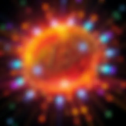 A visual representation of OPNet's smart contracts technology for Bitcoin, featuring a glowing Bitcoin symbol with smart contract elements around it, symbolizing innovation in blockchain.