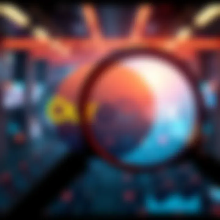 OuroDex Logo with Magnifying Glass A magnifying glass over the OuroDex logo, symbolizing investigation and scrutiny of recent allegations.