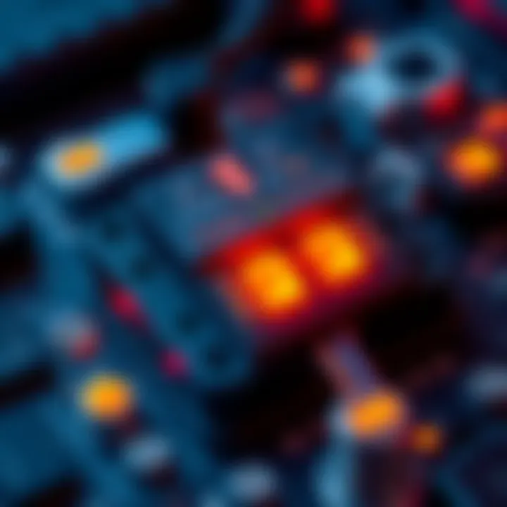 A close-up of a Nano 3s power block showing heat indicators and warning signs about overheating.