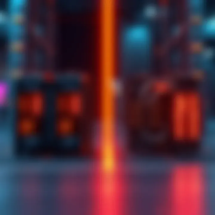 Parallel and Sequential Mining Comparison A visual showing multiple devices working in parallel next to a single powerful device, highlighting the difference in efficiency and output.