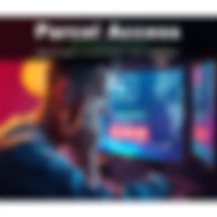 Parcel Access Issues A frustrated person looking at a computer screen with parcel access problems on display