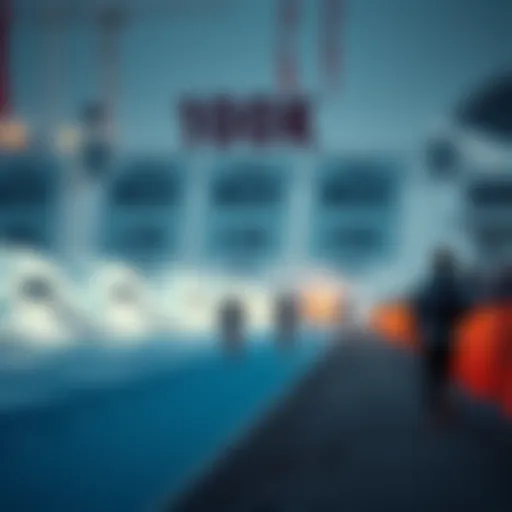 A lone competitor stands on the sidelines as others run towards a large wave marked at 100k, showing a mix of determination and disappointment