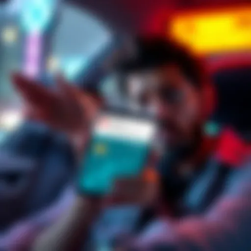 A frustrated person trying to access Uber One on a smartphone, showing a payment error message on the screen.