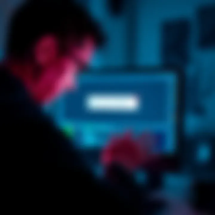 A frustrated person looking at a computer screen with a payment error message regarding Pro status