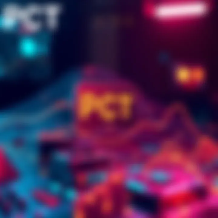 A digital representation of PCT's smart contract feature facilitating subscription payments for various online services