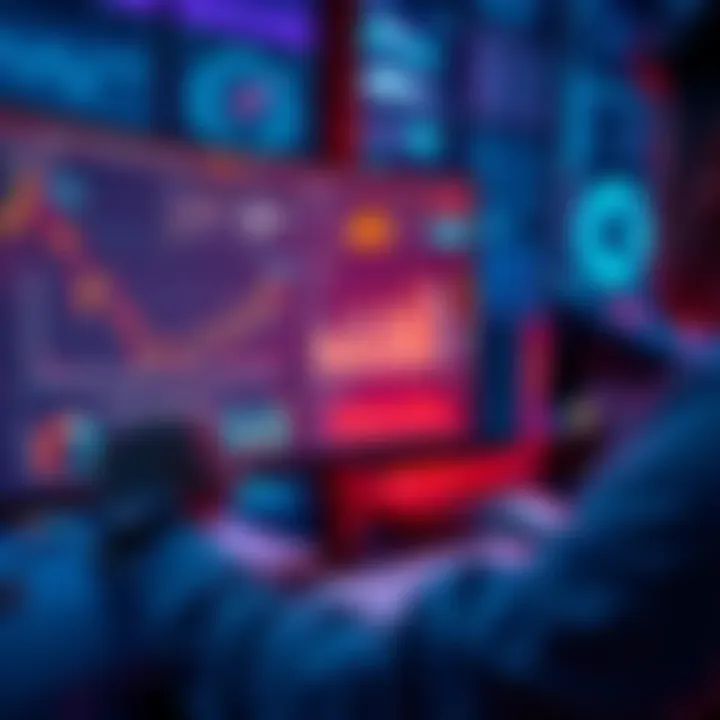 A person analyzing financial charts and data on a computer screen, focusing on Pearl investments in 2026.