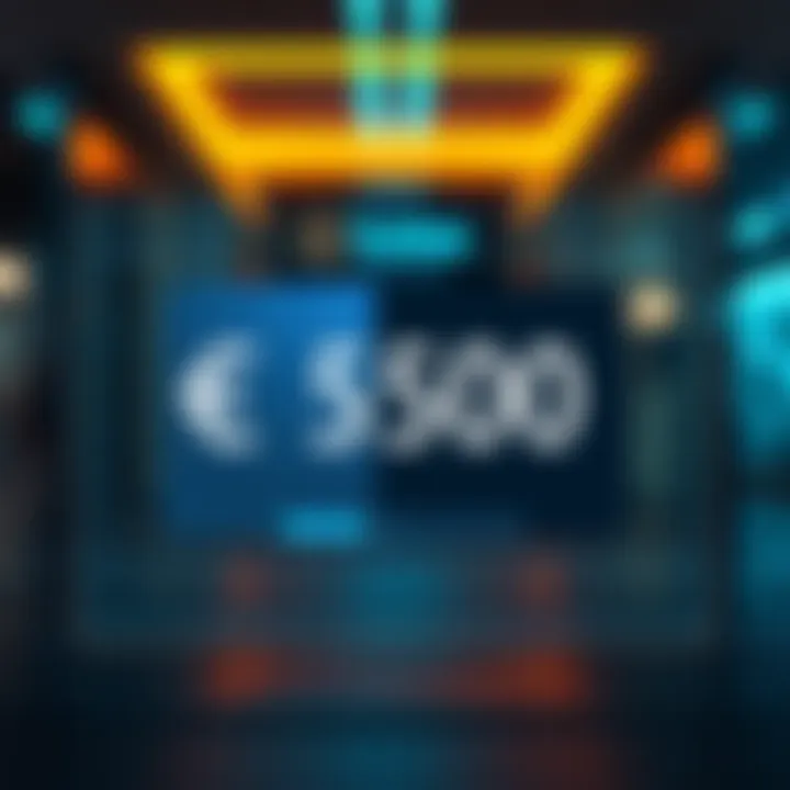 A digital representation of a €500 SEPA transfer stuck in processing, showing a progress bar that is not moving, symbolizing the delay.