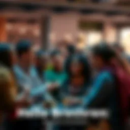 A group of diverse people engaging in conversation and enjoying each other's company at a community gathering.