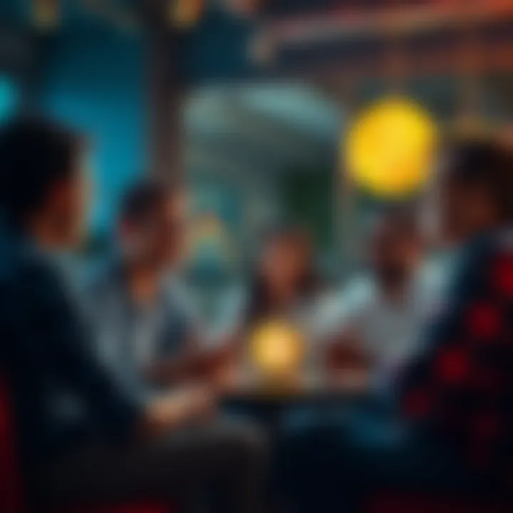Group of people sharing their experiences and thoughts about Bitcoin in a casual setting