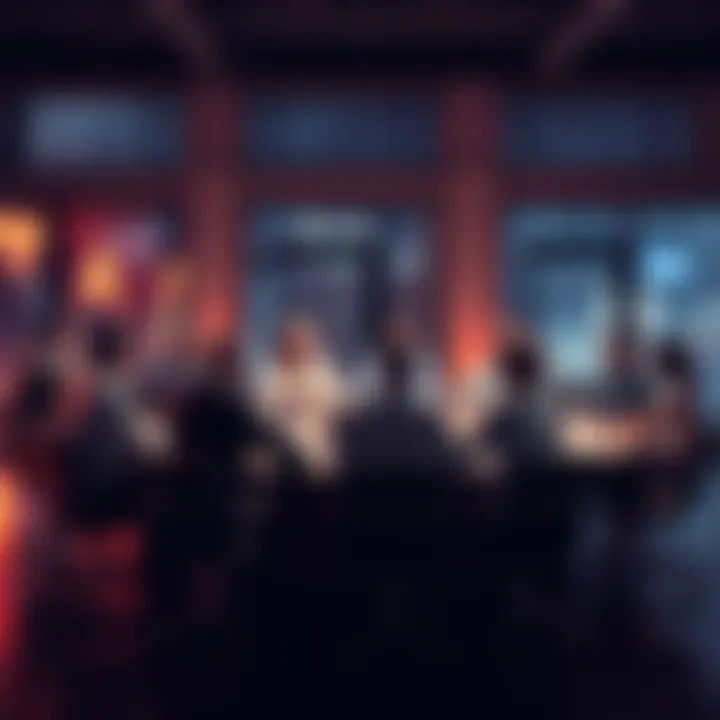 A group of people engaged in conversation about sensitive issues at a round table
