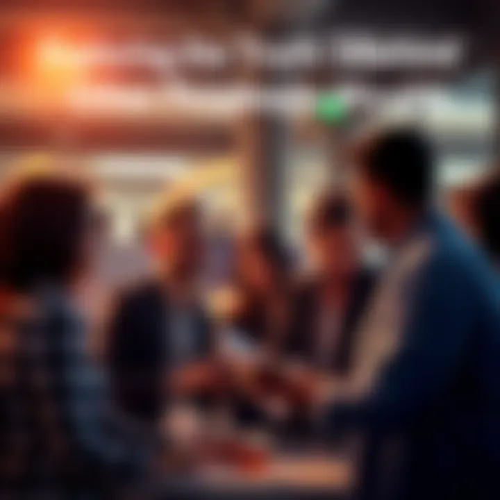 A group of people engaged in a conversation about money management and spending habits