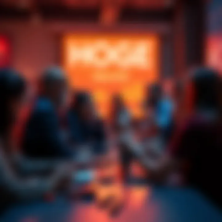 A group of people engaged in a lively discussion about HOGE tokens in an online forum setting.