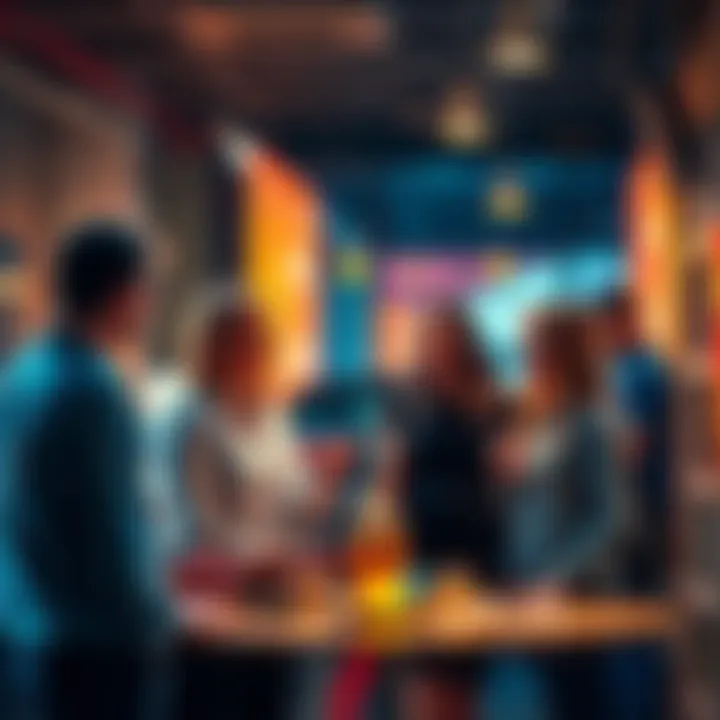 A group of people sharing ideas to solve an urgent problem