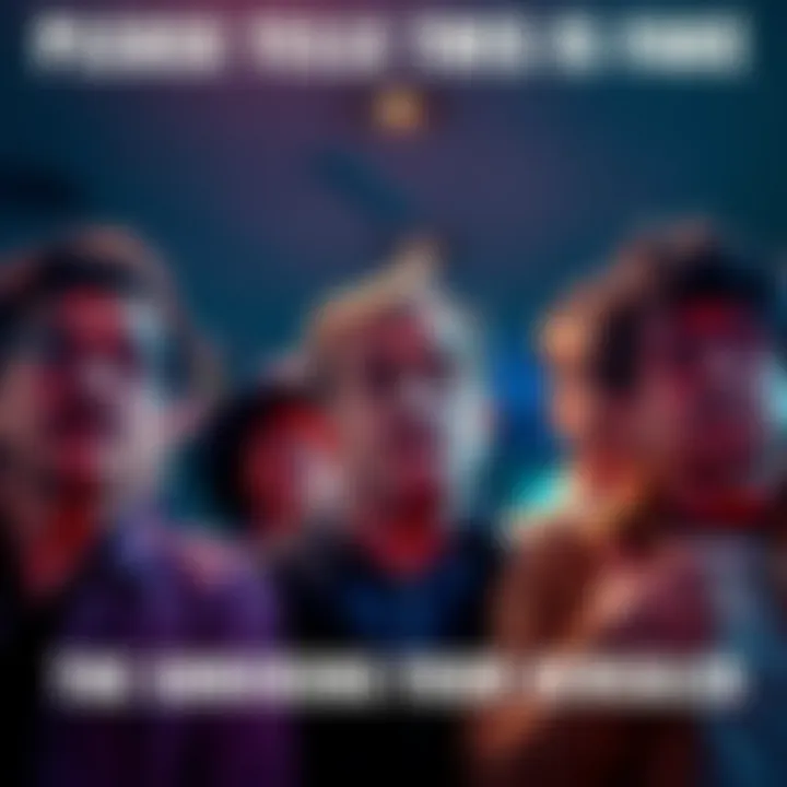 People questioning reality A group of people looking puzzled and debating the truth behind shocking claims.