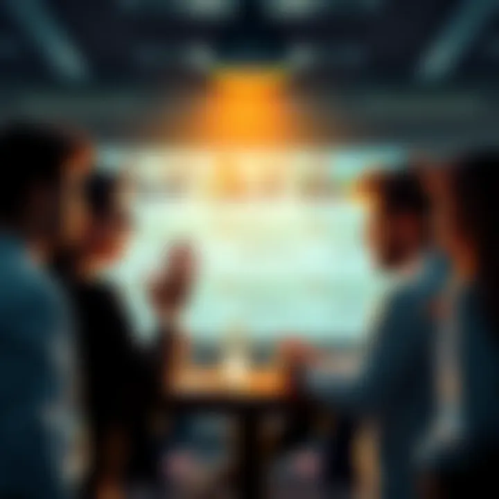 People sharing referral codes A group of people exchanging referral codes on a forum