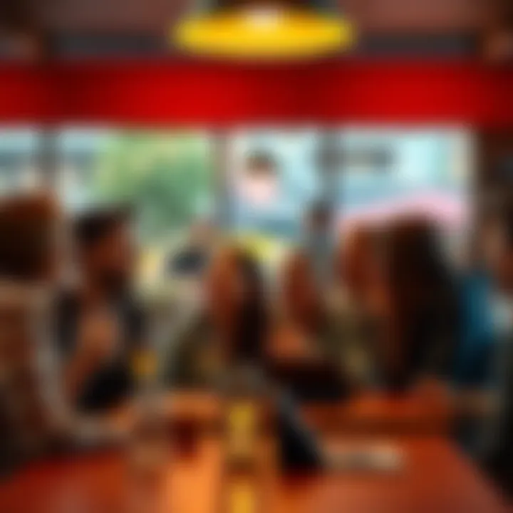 A group of friends at a café looking excited, sharing experiences and enjoying their time, highlighting the impact of FOMO on social interactions