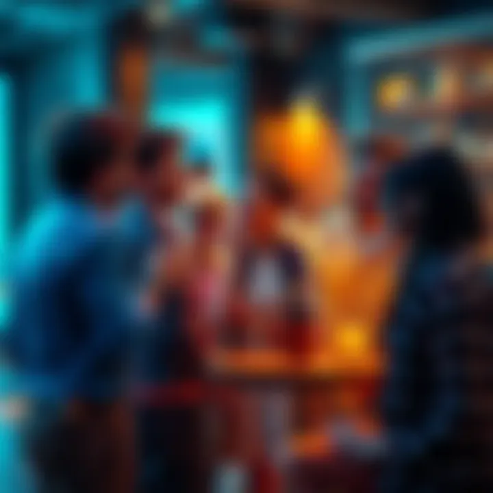 A diverse group of people engaged in a lively conversation, sharing ideas and opinions in a casual setting