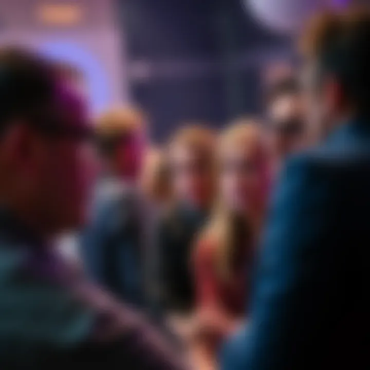 People discussing crypto scams A group of people engaged in a serious conversation about the impact of crypto scams, showing expressions of concern and empathy.