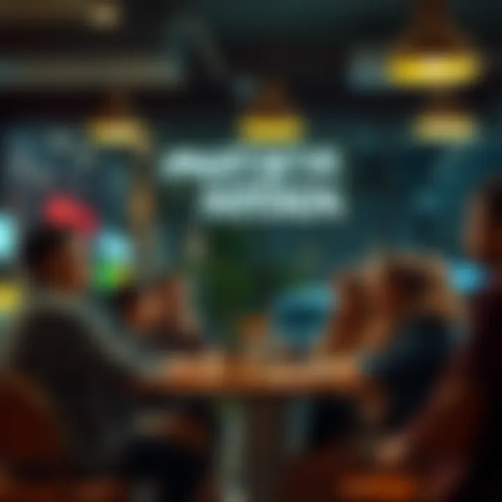 Group of people sharing thoughts about the Must've Seen Nothin phenomenon in a coffee shop