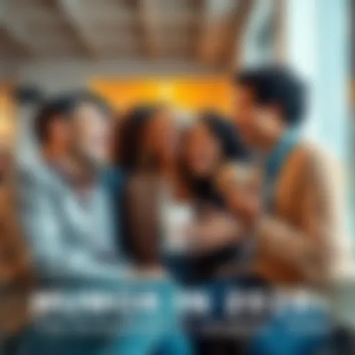 A group of diverse people sharing jokes and laughing in a modern setting, showcasing the evolution of humor in 2026.