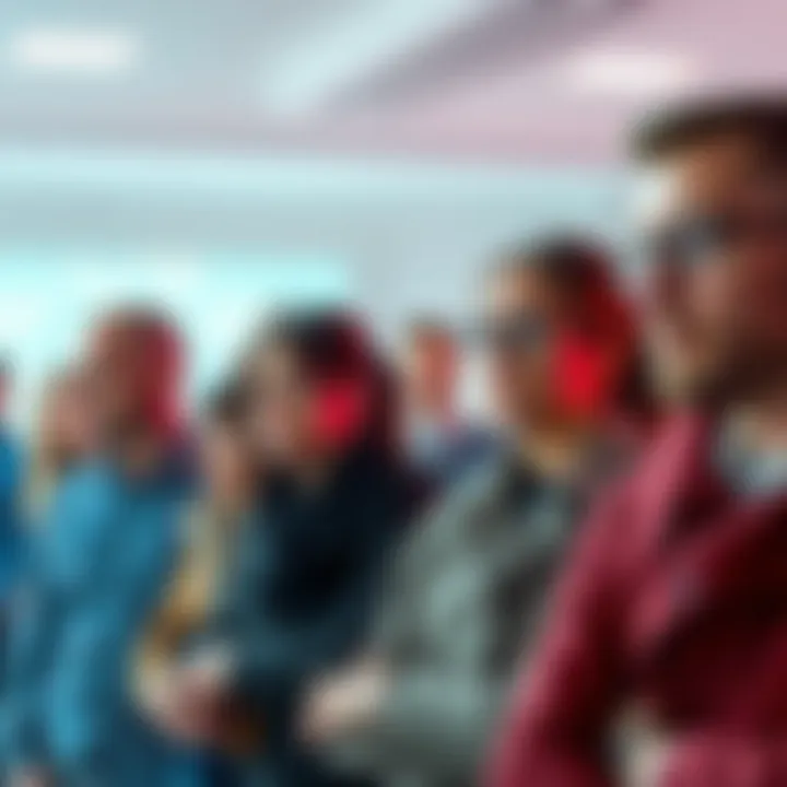 A group of people looking concerned and discussing their financial challenges after significant losses.