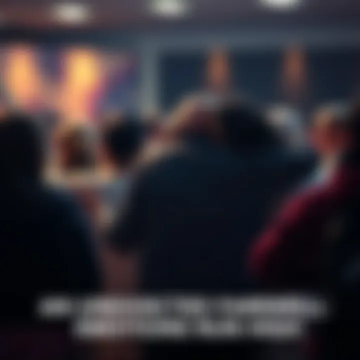 People Saying Goodbye A group of people embracing and sharing emotional goodbyes, showing gratitude and connection.