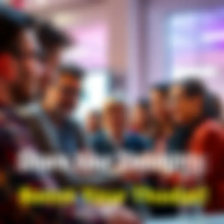 A diverse group of people engaged in a lively conversation, sharing their opinions and ideas.