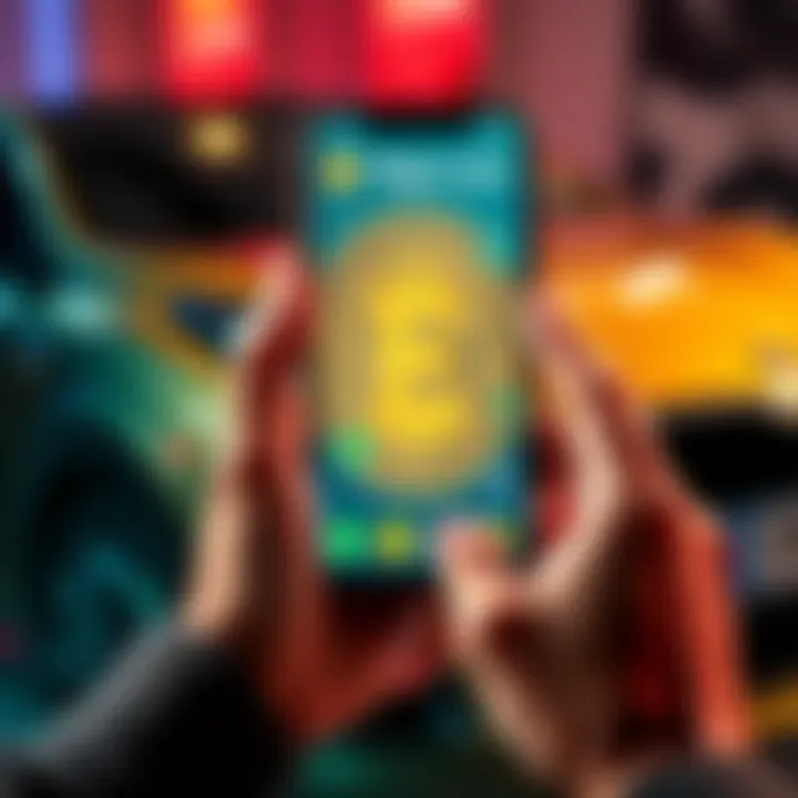 A person holding a smartphone displaying Pepe Coin graphics with a car in the background, contemplating their financial decision.