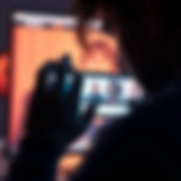 A person closely examining a digital screenshot on their phone or computer, looking for signs of authenticity.