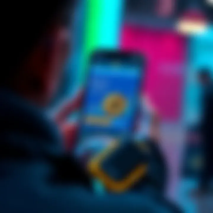 A person checking a Bitcoin exchange app on their smartphone with charts and graphs displayed on the screen, symbolizing the search for reliable options.