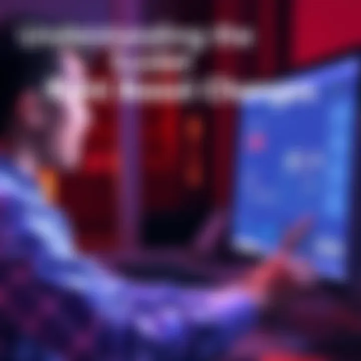 A person looking at a computer screen with a shocked expression while viewing a significant drop in their rent boost.