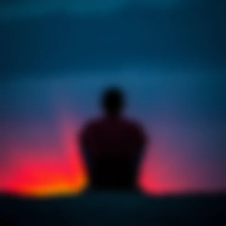 A person sitting alone, deep in thought, with a pensive expression, symbolizing doubt and reflection in life choices.